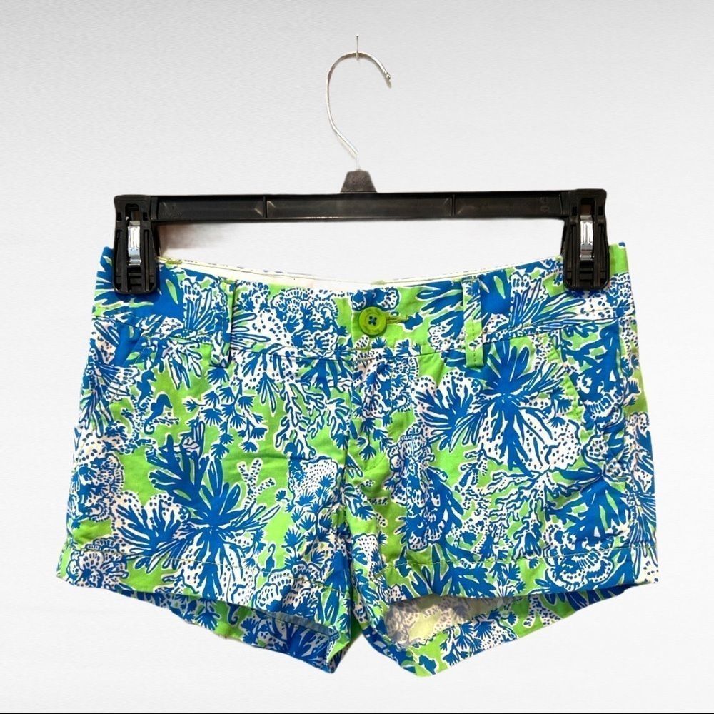 Lilly Pulitzer - Limeade Biggest Fan - Walsh Shorts Size 00